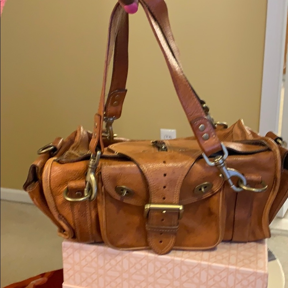 Mulberry Emmy Darwin Cognac-Almond Handbag